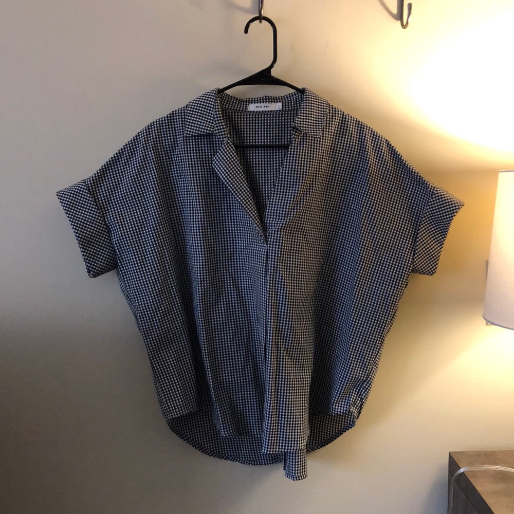 Roolee Button Back Gingham Top - image 6